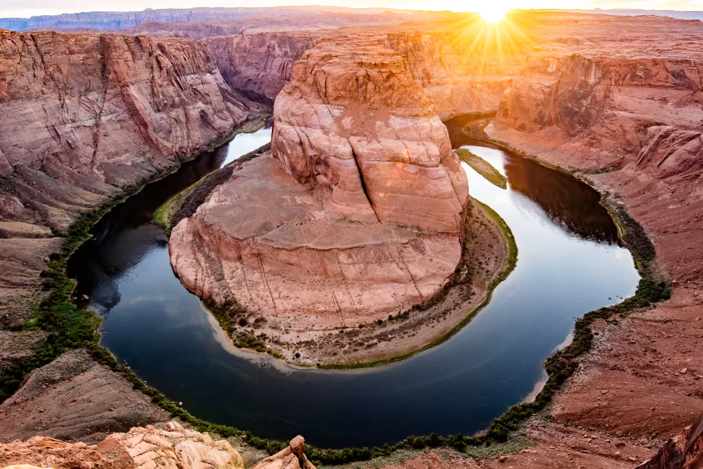 Horseshoe bend at sunset.Photographed during my loaded 14-day U.S. Road Trip 